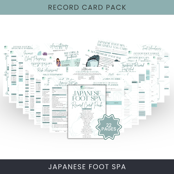Japanese Foot Spa Record Card Pack